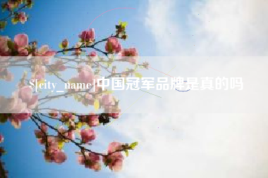 沧州中国冠军品牌是真的吗
