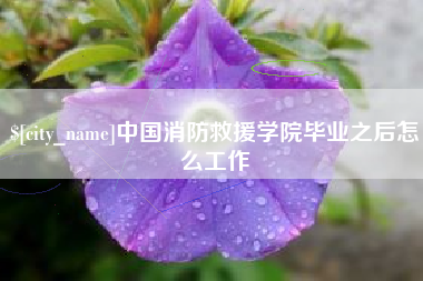 沧州中国消防救援学院毕业之后怎么工作