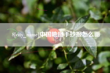 沧州中国地图手抄报怎么画