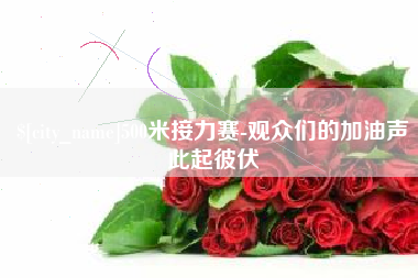 沧州500米接力赛-观众们的加油声此起彼伏