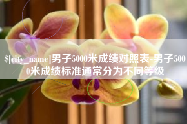 沧州男子5000米成绩对照表-男子5000米成绩标准通常分为不同等级
