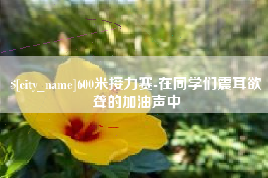 沧州600米接力赛-在同学们震耳欲聋的加油声中