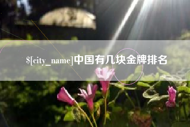 沧州中国有几块金牌排名