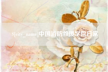 沧州中国消防救援学院日常