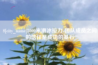 沧州5000米滑冰接力-团队成员之间的信任是成功的基石