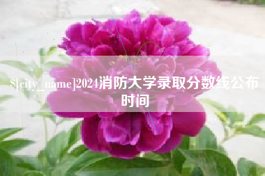沧州2024消防大学录取分数线公布时间