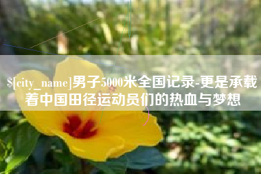 沧州男子5000米全国记录-更是承载着中国田径运动员们的热血与梦想