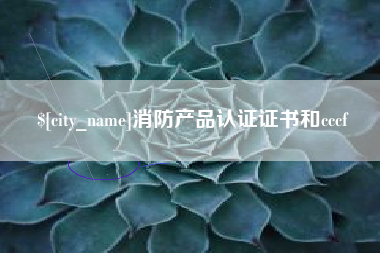 沧州消防产品认证证书和cccf