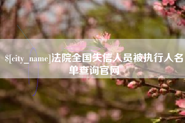 沧州法院全国失信人员被执行人名单查询官网