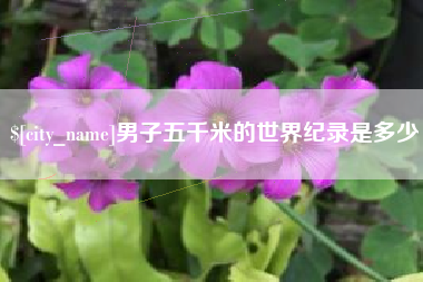 沧州男子五千米的世界纪录是多少