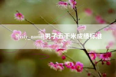 沧州男子五千米成绩标准