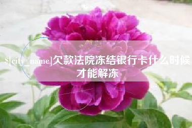 沧州欠款法院冻结银行卡什么时候才能解冻