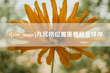 沧州九宫格位置重要程度排序