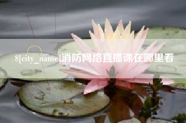 沧州消防网络直播课在哪里看