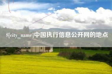 沧州中国执行信息公开网的地点