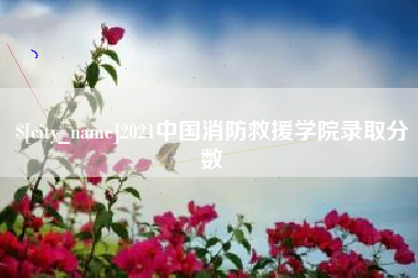 沧州2021中国消防救援学院录取分数