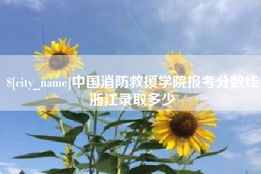 沧州中国消防救援学院报考分数线浙江录取多少