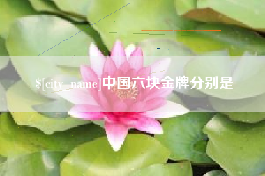 沧州中国六块金牌分别是