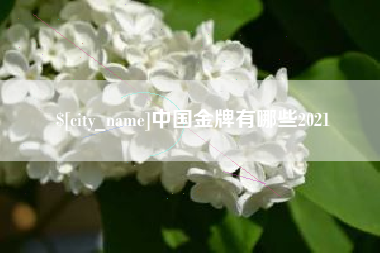 沧州中国金牌有哪些2021