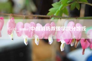 沧州中国消防救援学院分数线